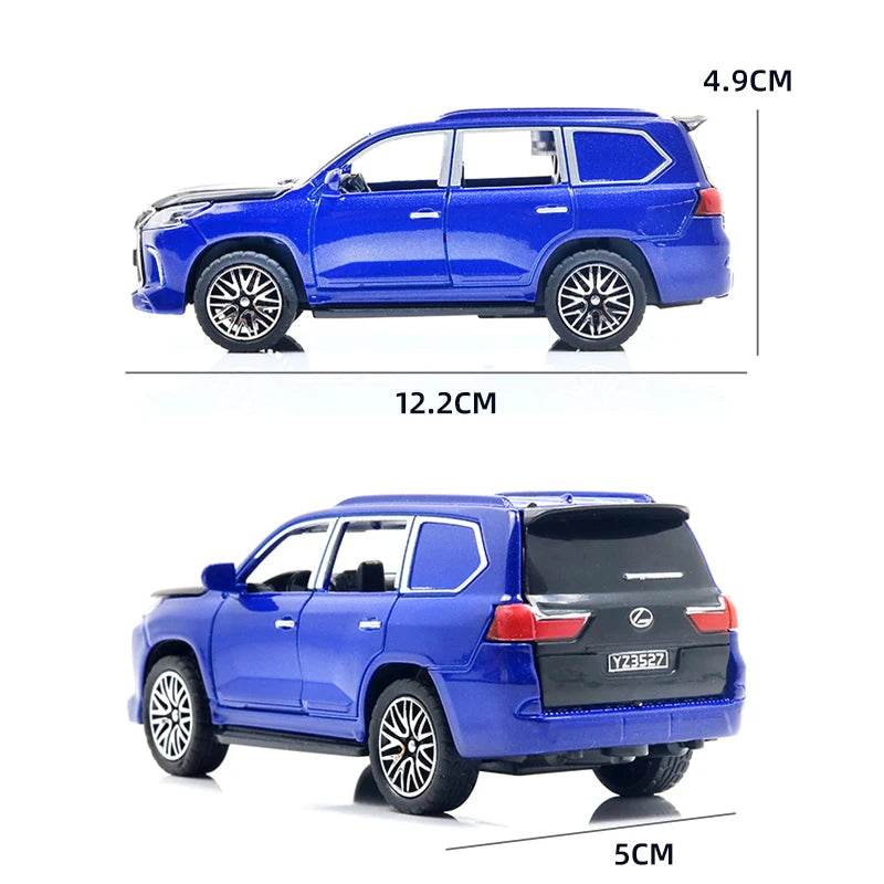 Diecast LX570 Toy Car 1/36 Scale – Openable Doors & Pull-Back Fun - ToylandEU
