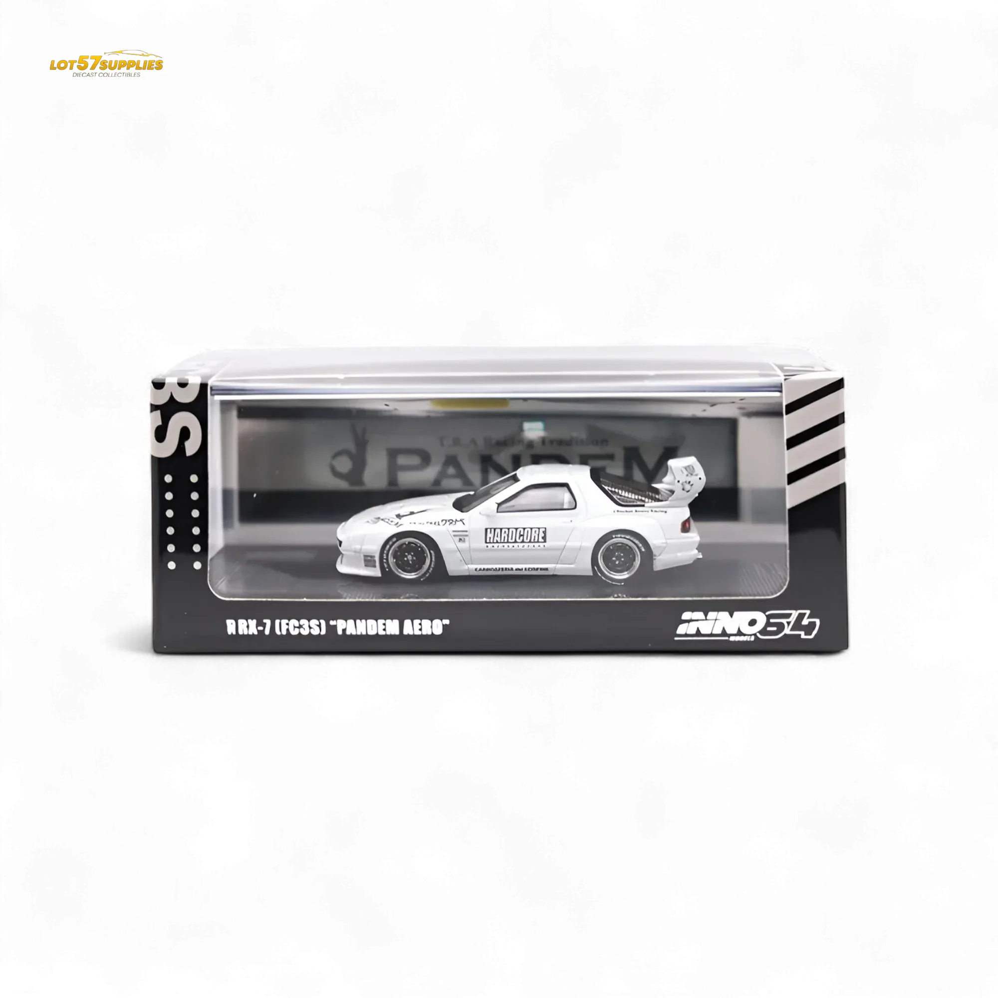 Inno64 Mazda RX-7 FC3S Pandem Aero White 1:64 ToylandEU