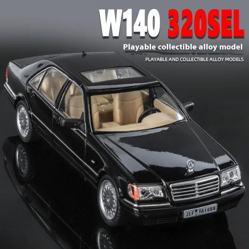 Diecast Mercedes Benz W140 320SEL With Sound And Lights For Collectors - ToylandEU