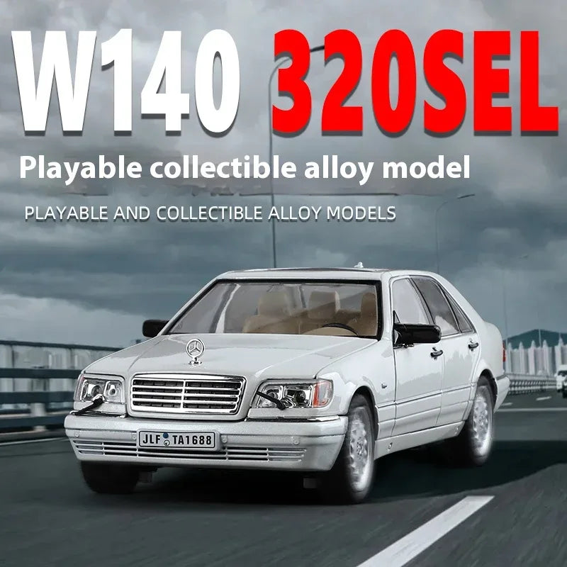 Diecast Mercedes Benz W140 320SEL With Sound And Lights For Collectors - ToylandEU