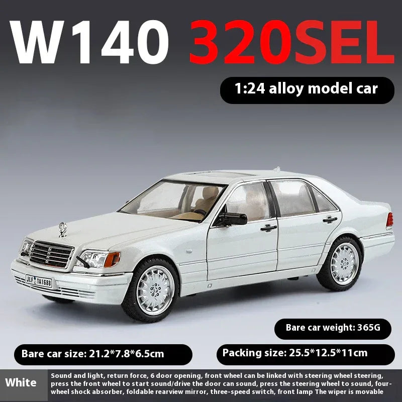 Diecast Mercedes Benz W140 320SEL With Sound And Lights For Collectors - ToylandEU