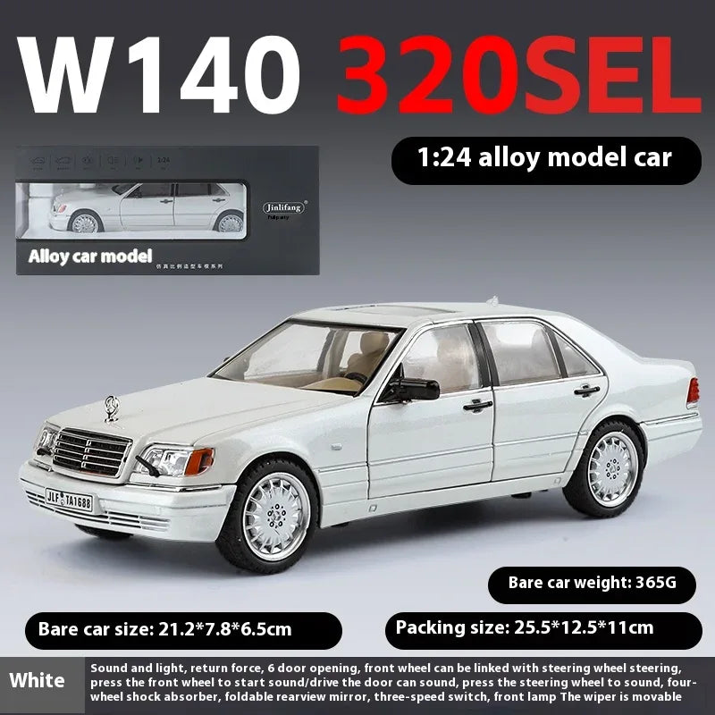 Diecast Mercedes Benz W140 320SEL With Sound And Lights For Collectors - ToylandEU