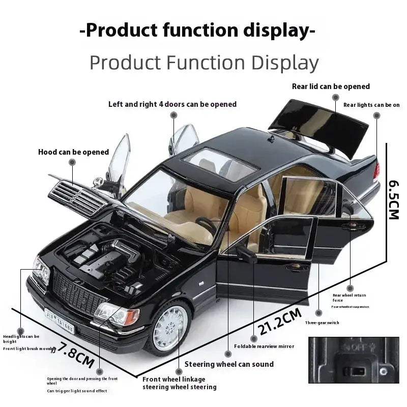    Diecast Mercedes W140 320SEL With Sound|   -  ToylandEU™
