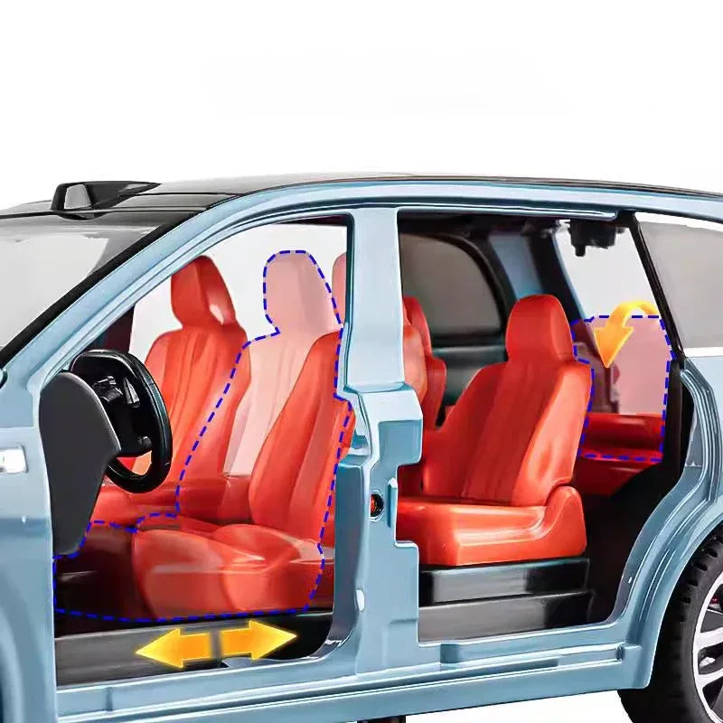 Diecast Model 1 24 L9 SUV New Energy With Sound Lights For Collectors - ToylandEU