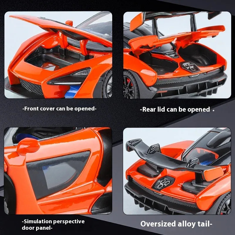 Diecast Model Car 1:24 Alloy McLaren Senna For Boys - ToylandEU