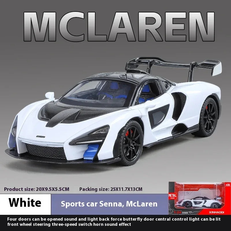 Diecast Model Car 1:24 Alloy McLaren Senna For Boys - ToylandEU