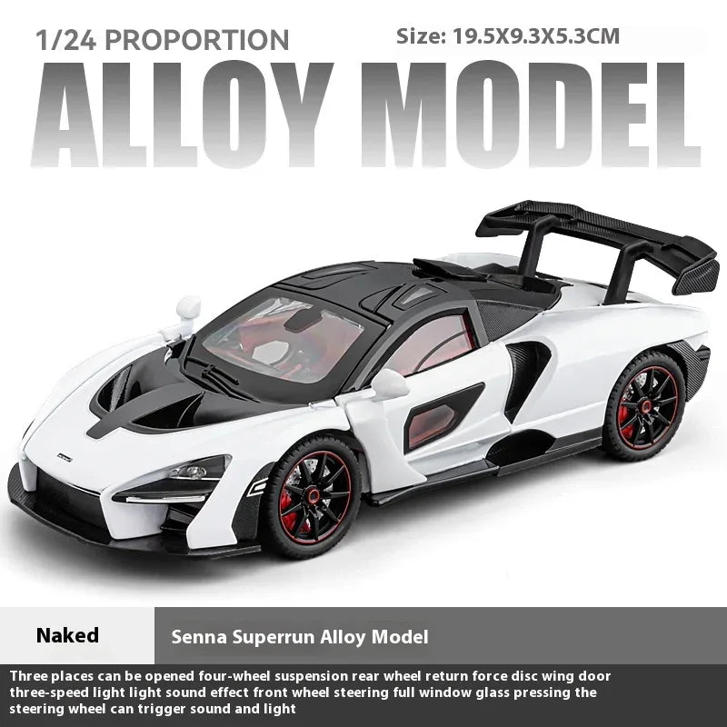 Diecast Model Car 1:24 Alloy McLaren Senna For Boys - ToylandEU