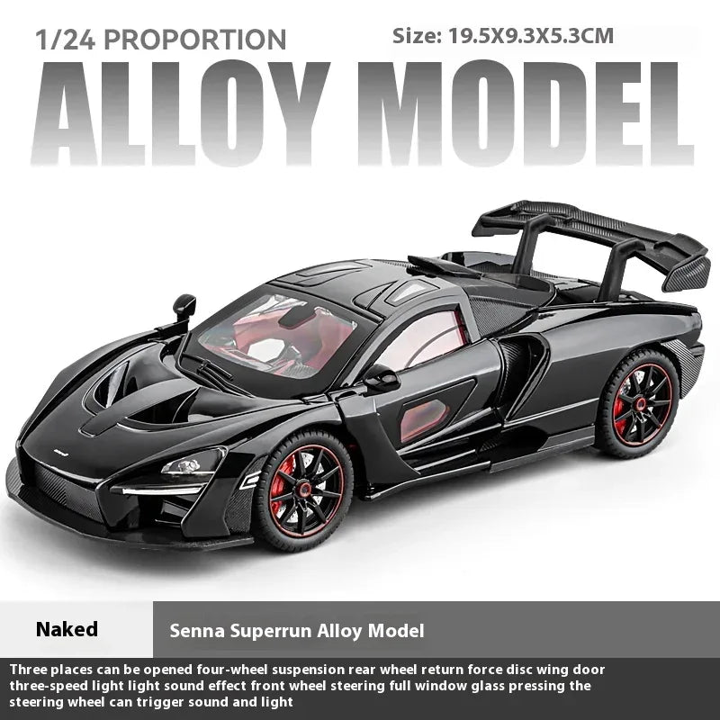 Diecast Model Car 1:24 Alloy McLaren Senna For Boys - ToylandEU