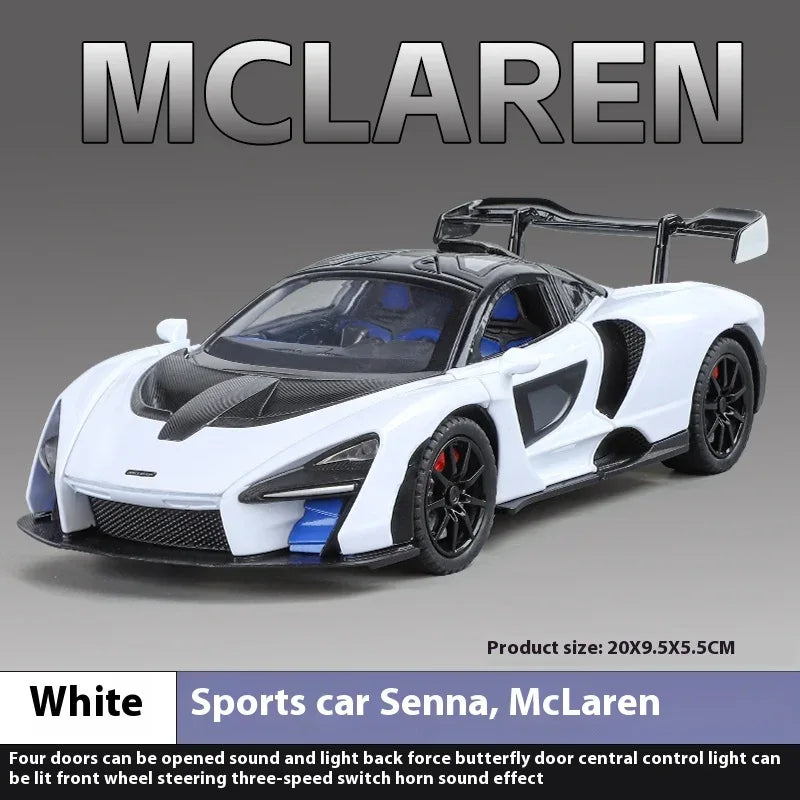 Diecast Model Car 1:24 Alloy McLaren Senna For Boys - ToylandEU