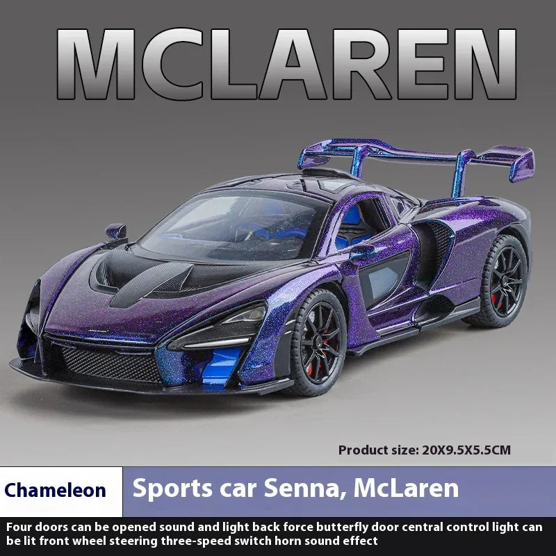 Diecast Model Car 1:24 Alloy McLaren Senna For Boys - ToylandEU