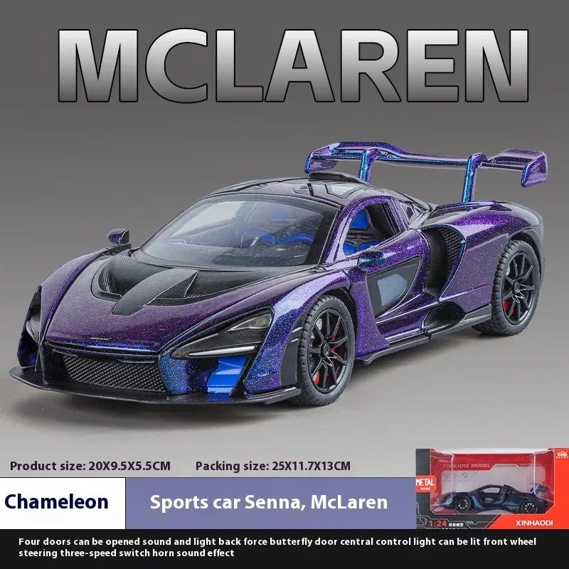 Diecast Model Car 1:24 Alloy McLaren Senna For Boys - ToylandEU