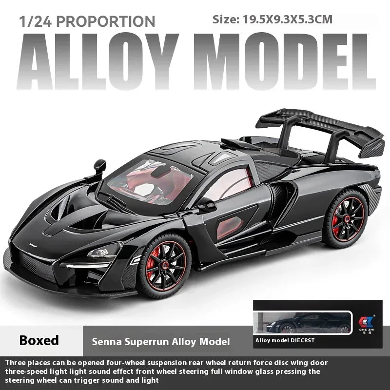 Diecast Model Car 1:24 Alloy McLaren Senna For Boys - ToylandEU