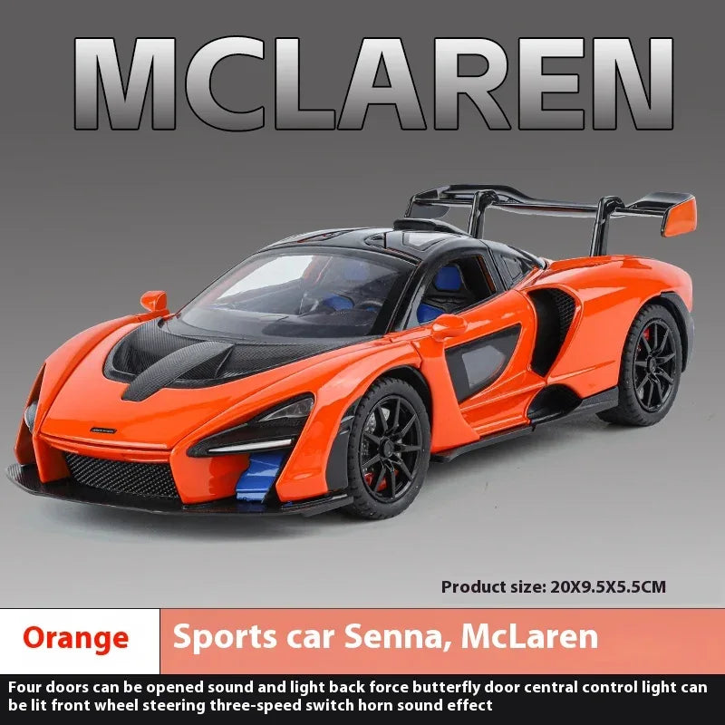 Diecast Model Car 1:24 Alloy McLaren Senna For Boys - ToylandEU