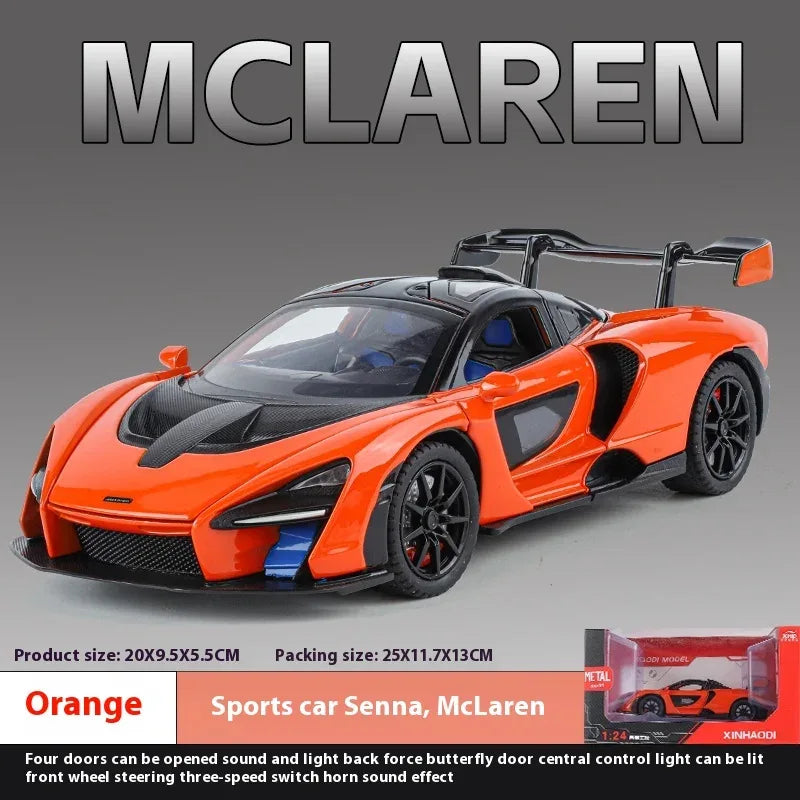 Diecast Model Car 1:24 Alloy McLaren Senna For Boys - ToylandEU