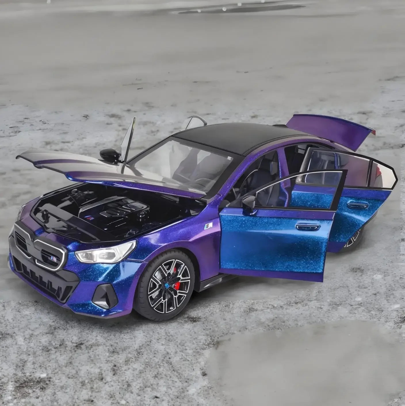 Diecast Model Car 1:24 BMW I5 M60 Xdrive With Sound Light for Collectors - ToylandEU