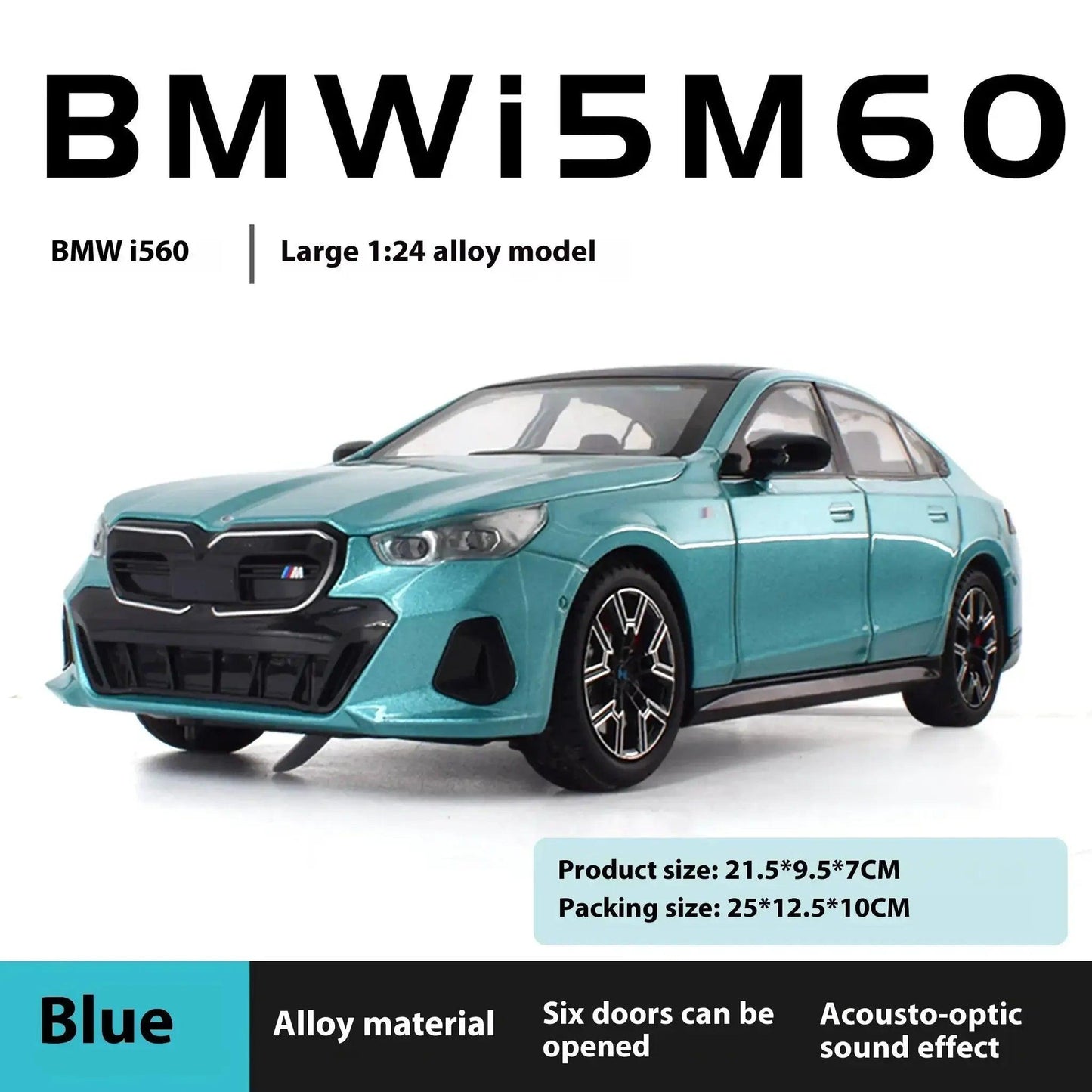    Diecast Model Car 1:24 BMW I5 Xdrive -   -  ToylandEU™