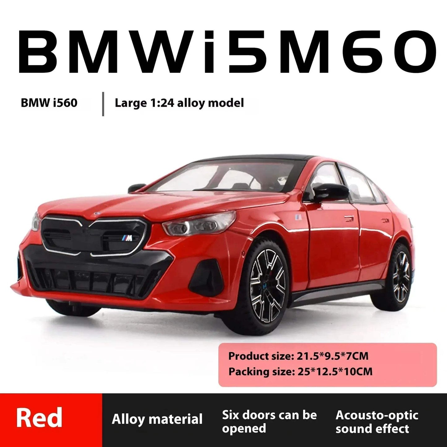    Diecast Model Car 1:24 BMW I5 Xdrive -   -  ToylandEU™
