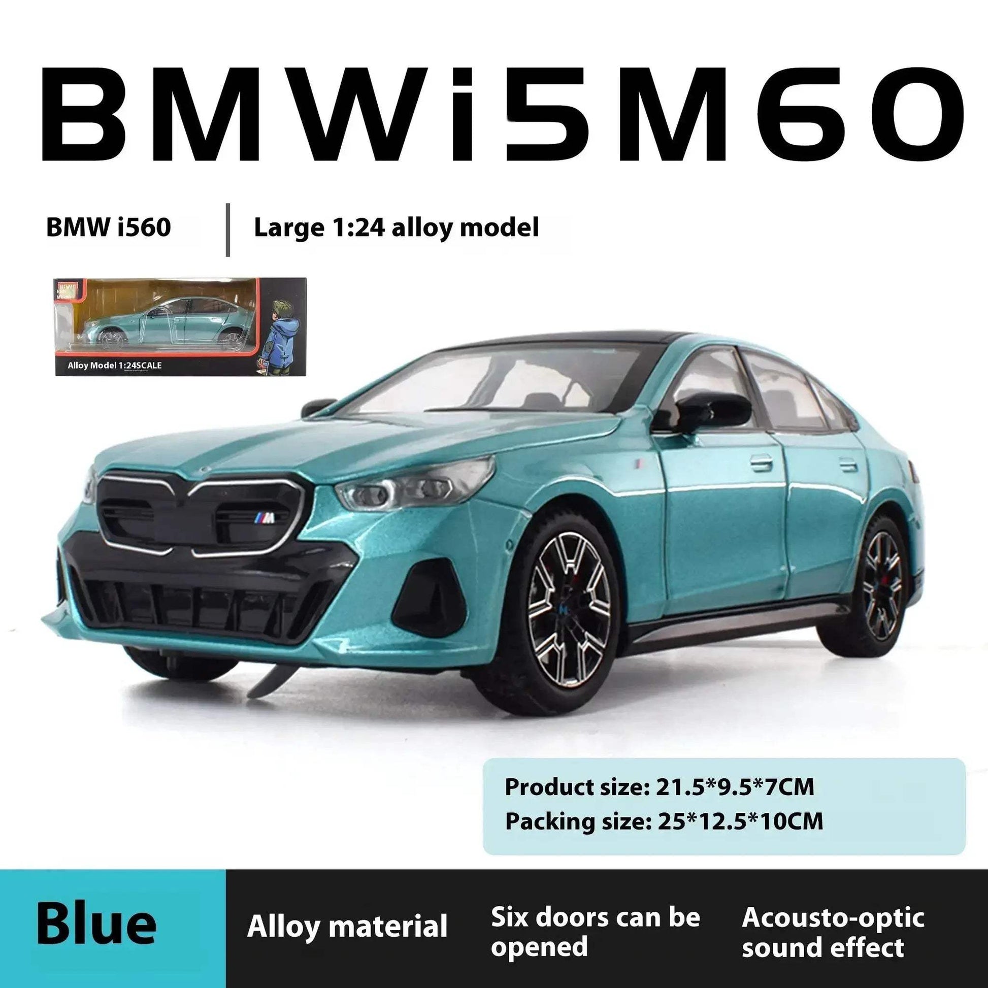    Diecast Model Car 1:24 BMW I5 Xdrive -   -  ToylandEU™