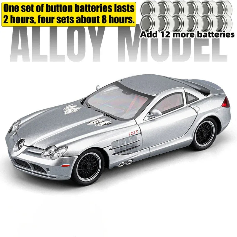 Diecast Model Car 1 24 Mercedes SLR McLaren Roadster for Collectors - ToylandEU