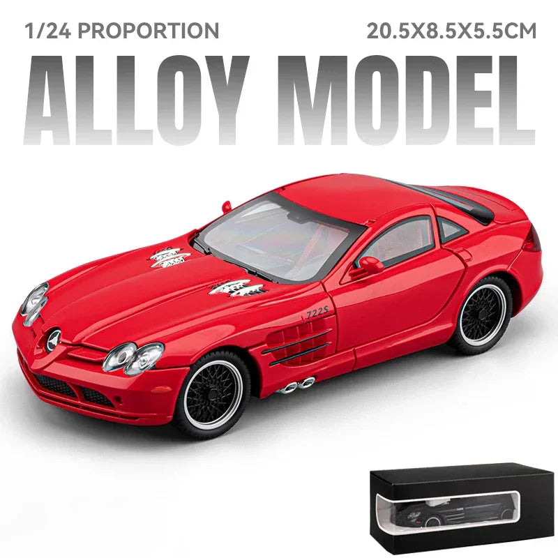 Diecast Model Car 1 24 Mercedes SLR McLaren Roadster for Collectors - ToylandEU