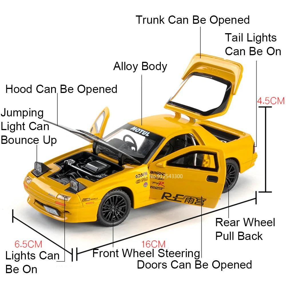 Diecast Model Car | 1:32 Scale Pull Back Sound & Light | Toylandeu™