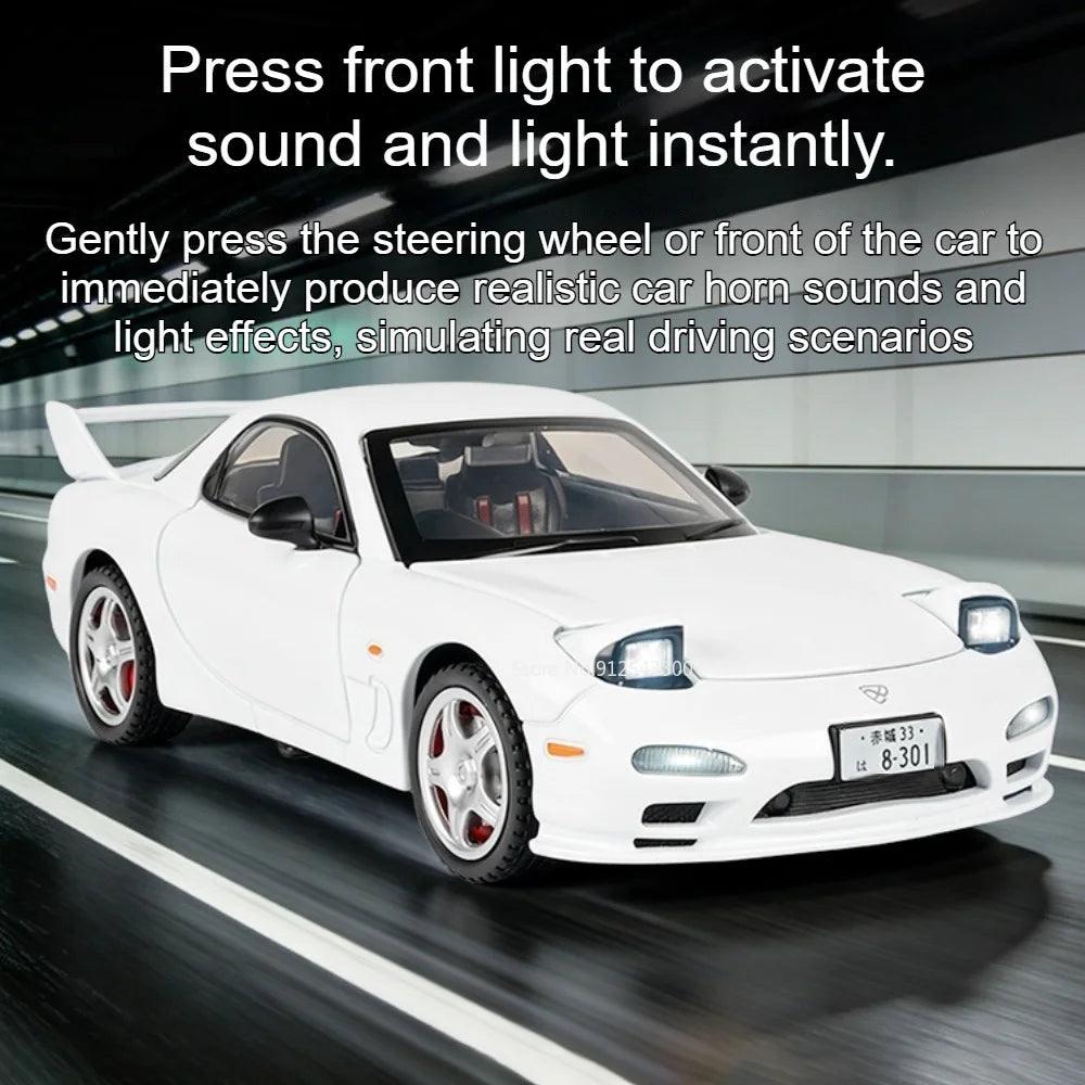 Diecast Model Car | 1:32 Scale Pull Back Sound & Light | Toylandeu™