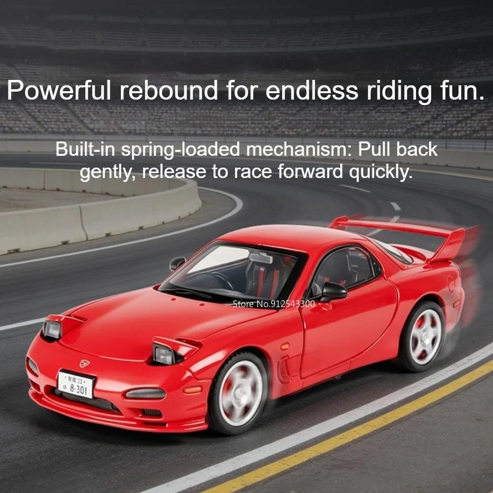 Diecast Model Car | 1:32 Scale Pull Back Sound & Light | Toylandeu™