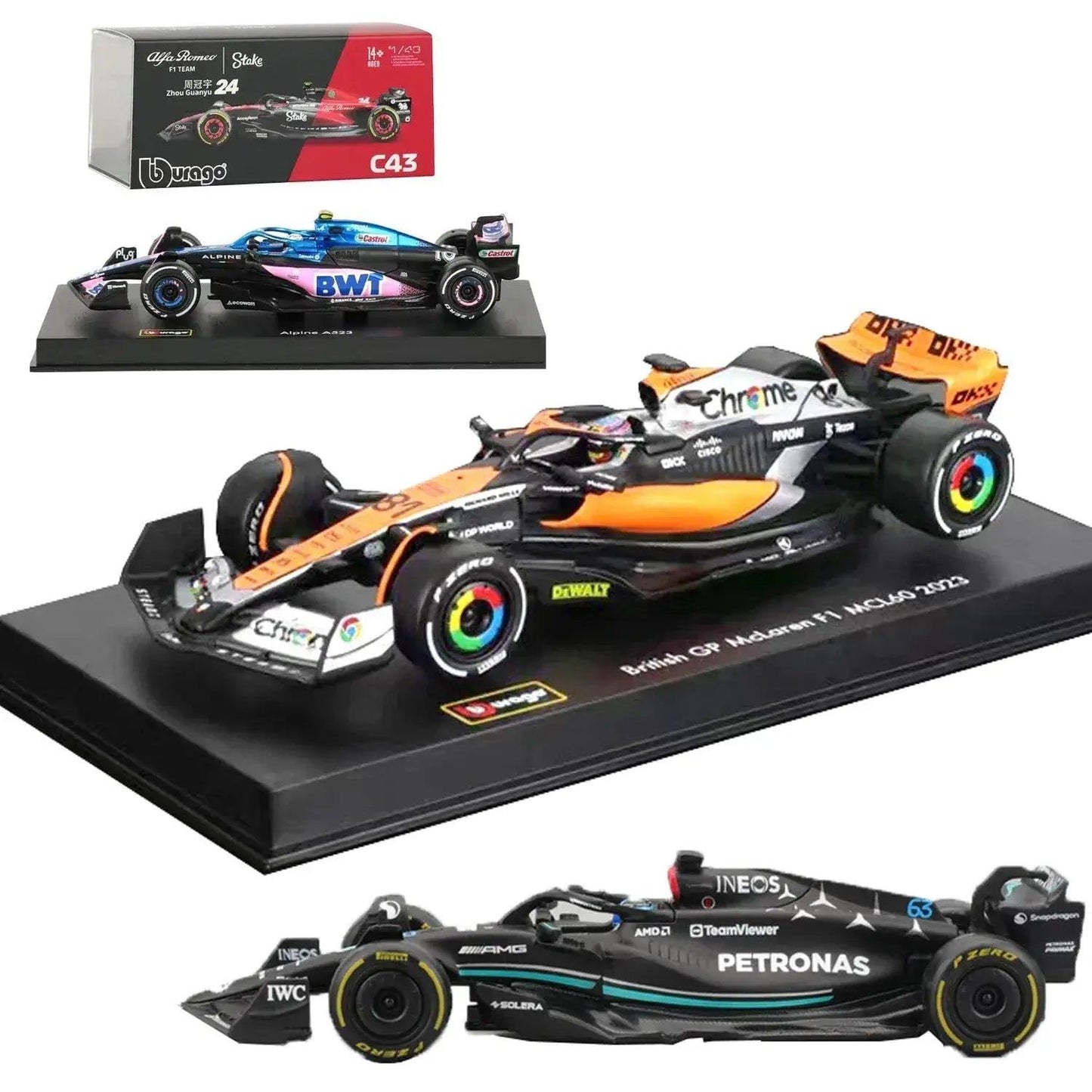  Diecast Model Car 1:43 Alpine F1 MCL60 Premium Alloy -  ToylandEU™