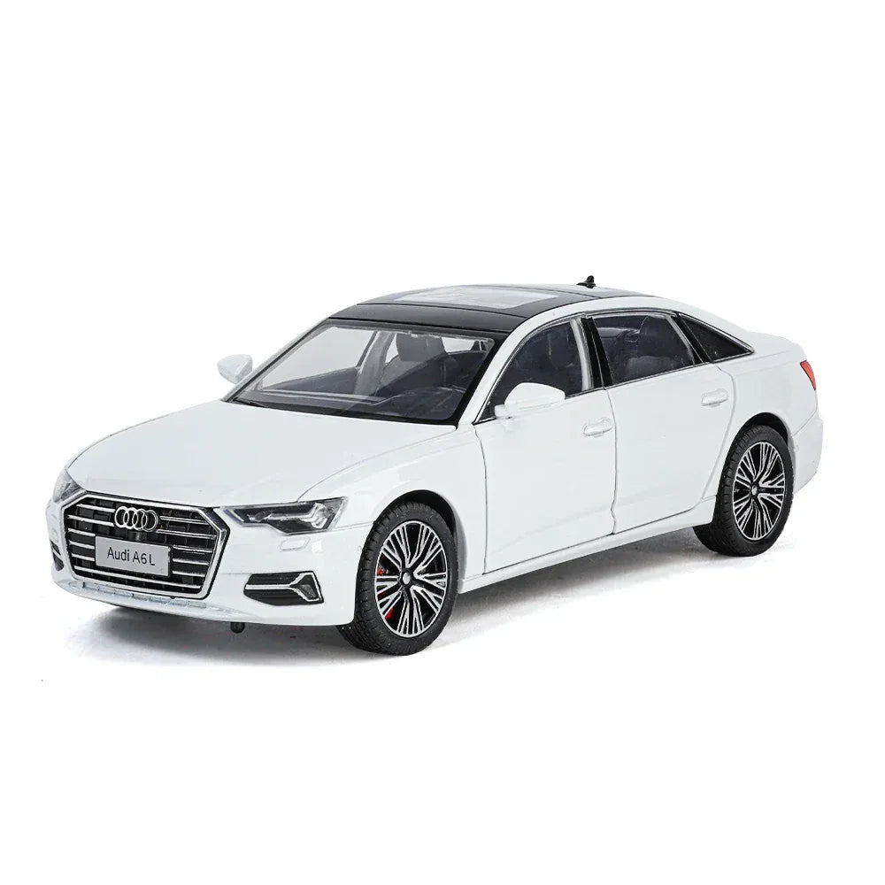 Diecast Model Car 1 To 24 Audi A6L With Sound And Light For Collectors - ToylandEU