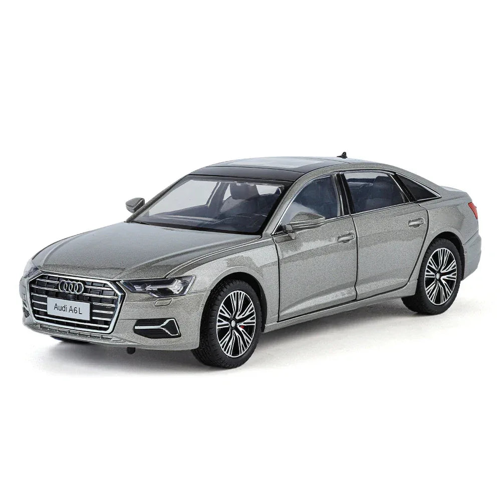 Diecast Model Car 1 To 24 Audi A6L With Sound And Light For Collectors - ToylandEU