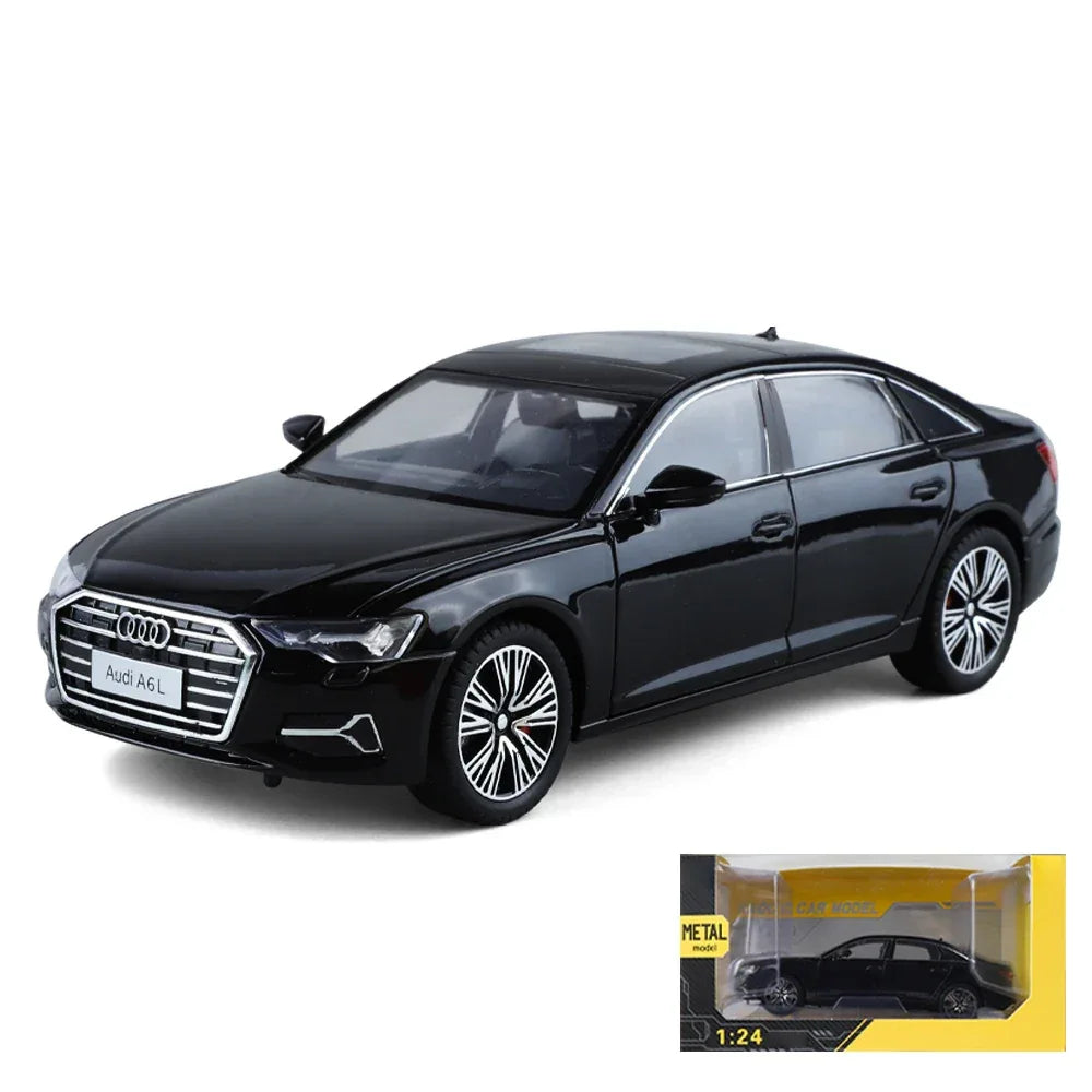 Diecast Model Car 1 To 24 Audi A6L With Sound And Light For Collectors - ToylandEU