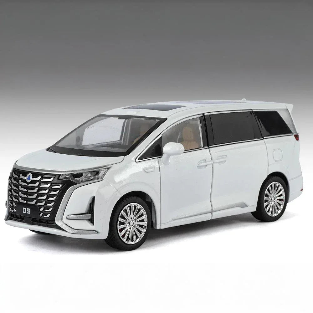 Diecast Model Car 1 To 24 Scale Alloy Metal New Energy MPV For Friends - ToylandEU