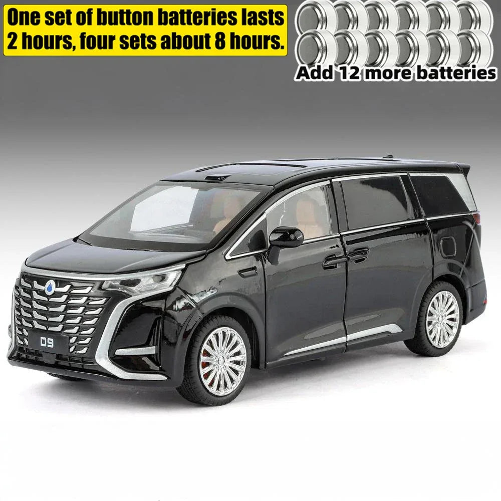 Diecast Model Car 1 To 24 Scale Alloy Metal New Energy MPV For Friends - ToylandEU