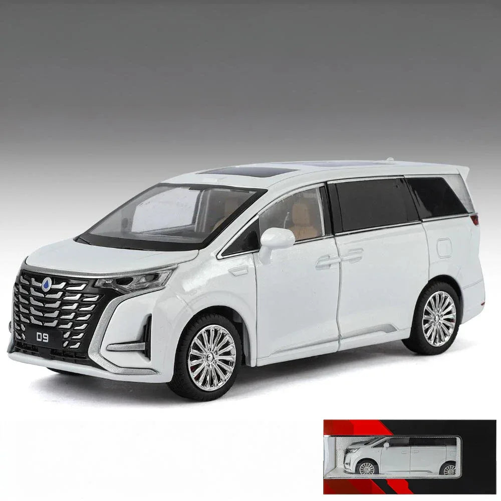 Diecast Model Car 1 To 24 Scale Alloy Metal New Energy MPV For Friends - ToylandEU