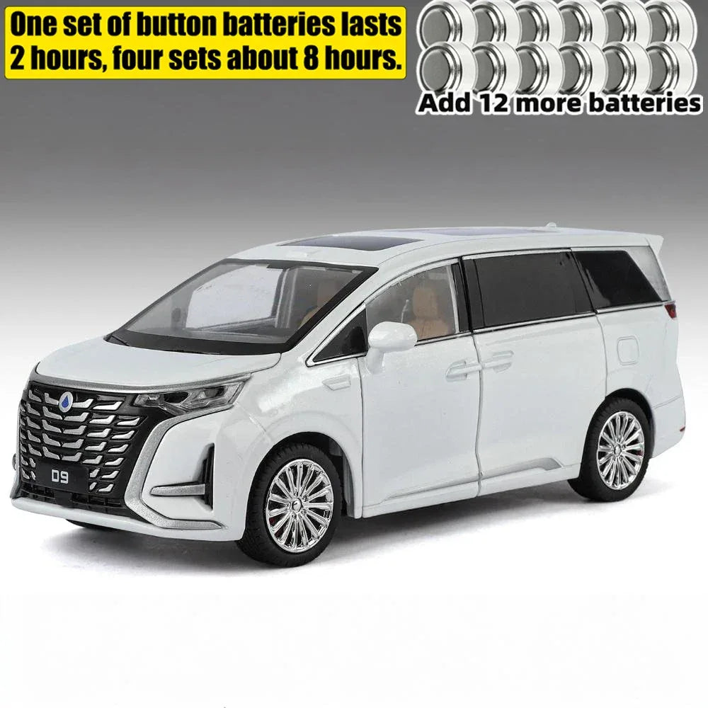 Diecast Model Car 1 To 24 Scale Alloy Metal New Energy MPV For Friends - ToylandEU