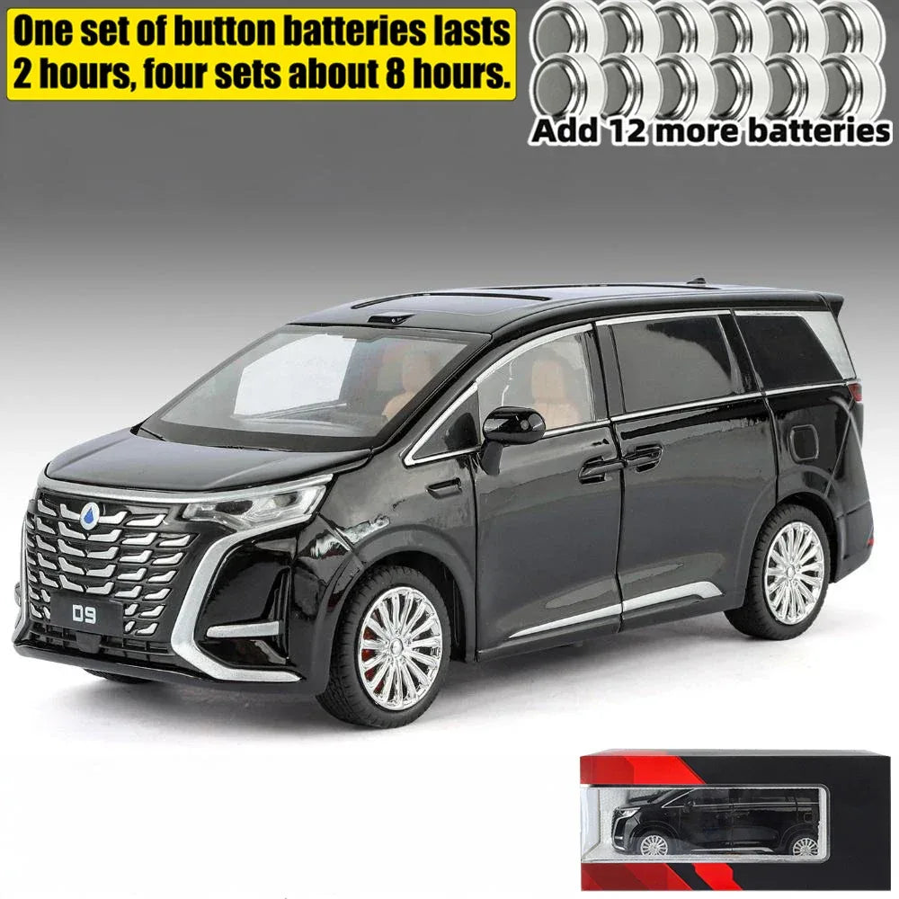 Diecast Model Car 1 To 24 Scale Alloy Metal New Energy MPV For Friends - ToylandEU