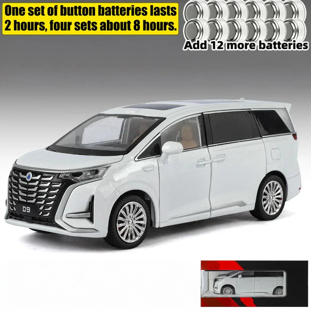 Diecast Model Car 1 To 24 Scale Alloy Metal New Energy MPV For Friends - ToylandEU