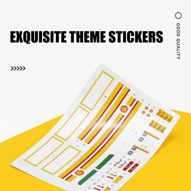 Diecast Model Car Assembly Kit Gas Station Theme for Collectors - ToylandEU