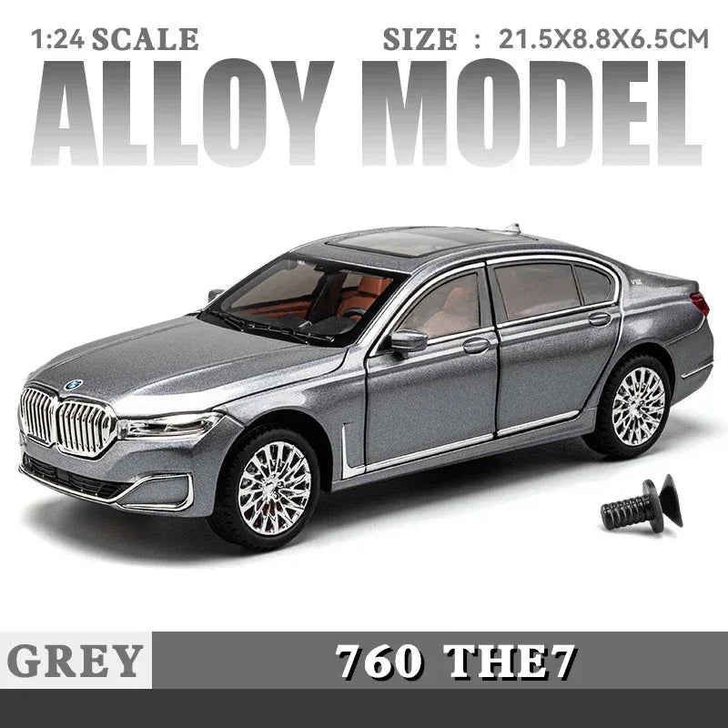 Diecast Model Car BMW 760Li Alloy Construction For Collectors - ToylandEU