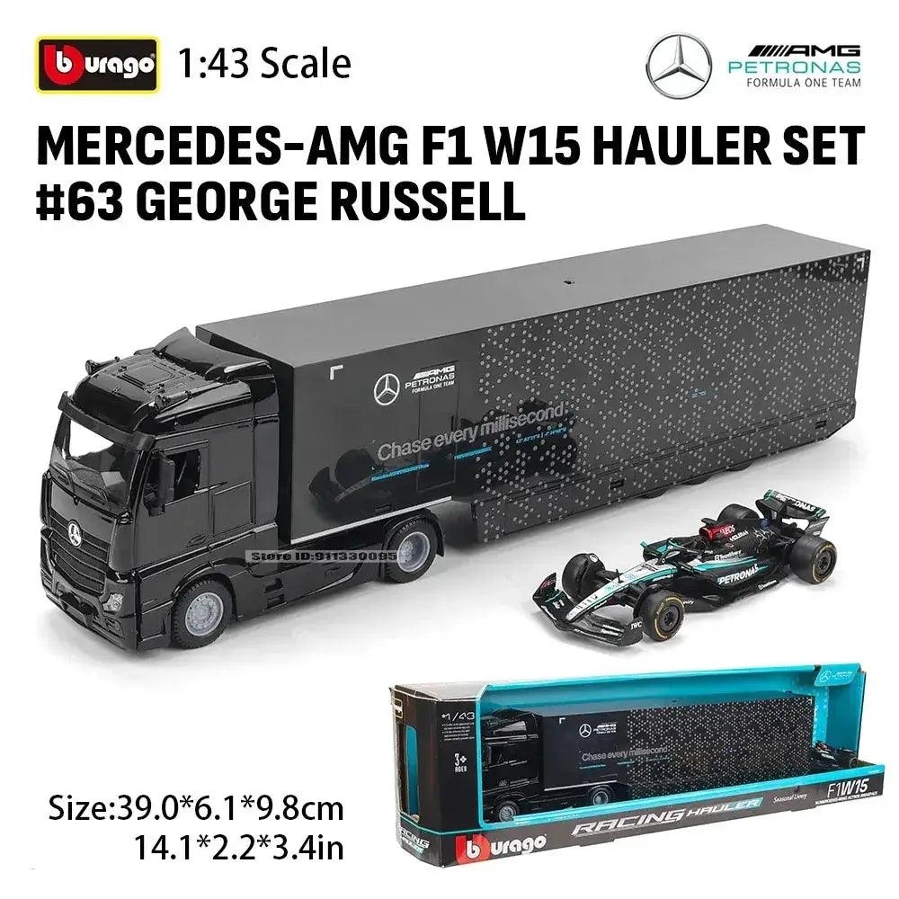  Bburago Diecast Mercedes F1 Hauler Set George Russell -  ToylandEU™