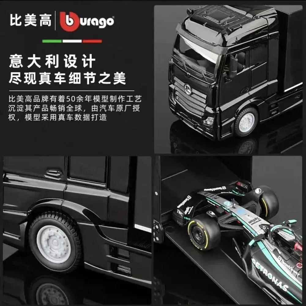  Bburago Diecast Premium 1 To 43 Mercedes F1 Hauler Set -  ToylandEU™