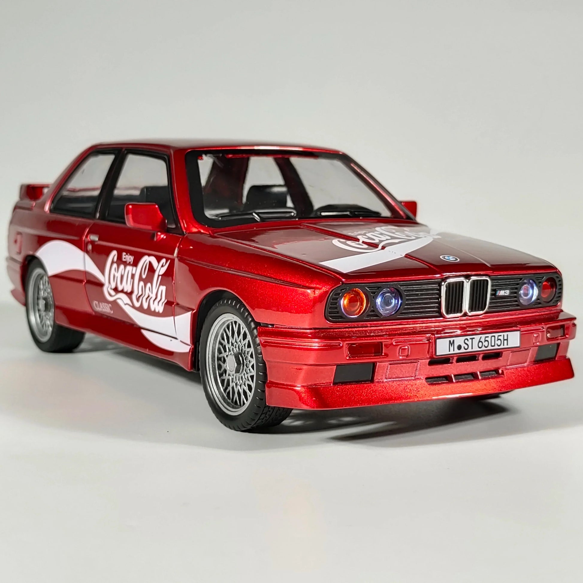 Diecast Model Car Coca Cola BMW M3 Sound And Light For Boys - ToylandEU