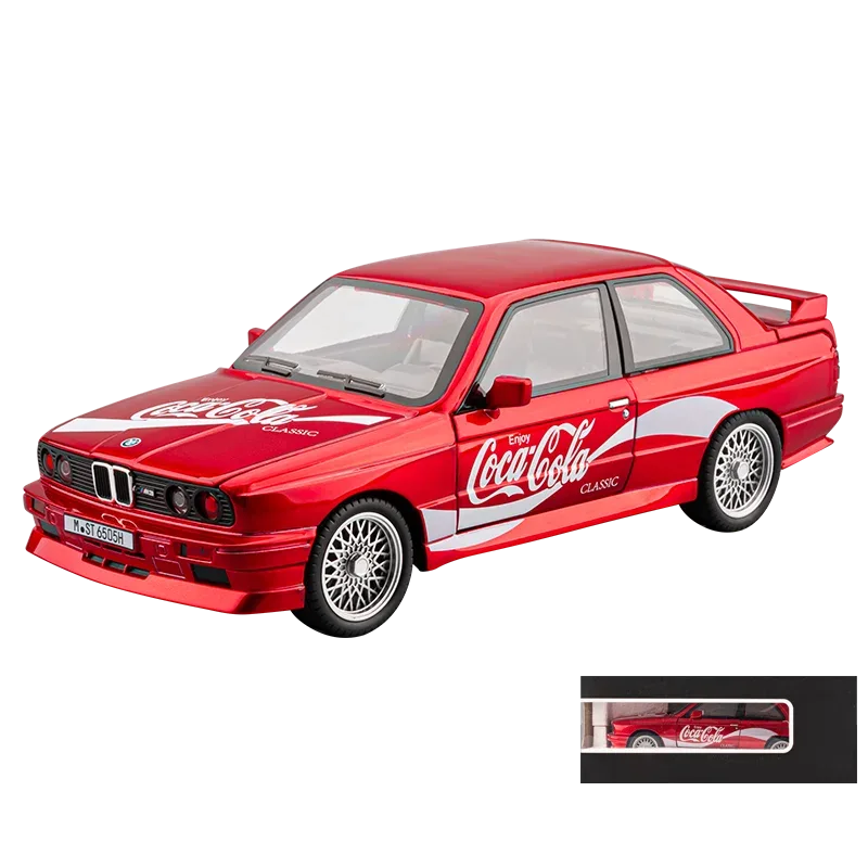 Diecast Model Car Coca Cola BMW M3 Sound And Light For Boys - ToylandEU