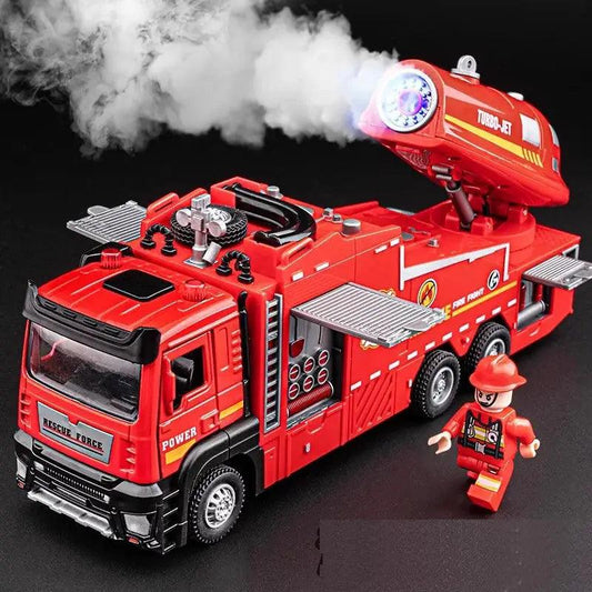  Diecast Fire Truck Toy With Lights And Water Spray -  ToylandEU™