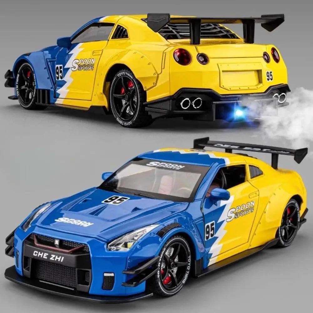  1to24 Diecast GTR R34 Race Car With Sound And Lights -  ToylandEU™