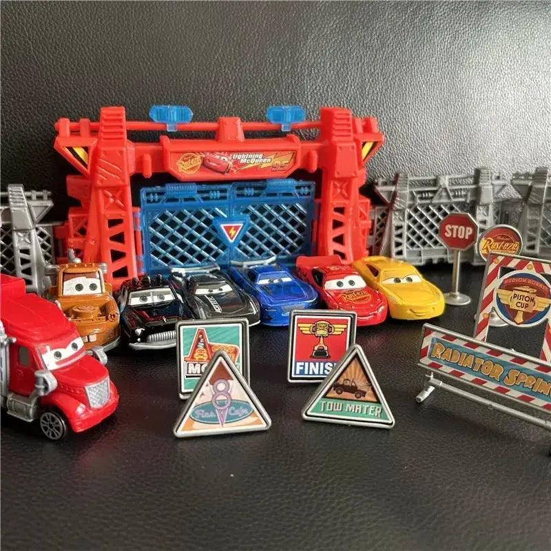 Disney Pixar Die Cast Cars Set With Race Track Playset -  ToylandEU™