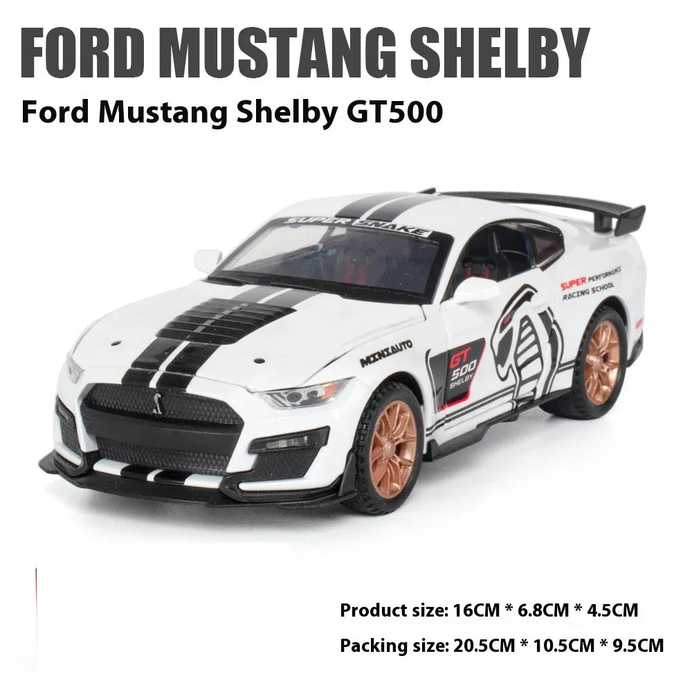 Diecast Model Car Mustang Viper GT500 Alloy 1 To 32 Scale For Collectors - ToylandEU