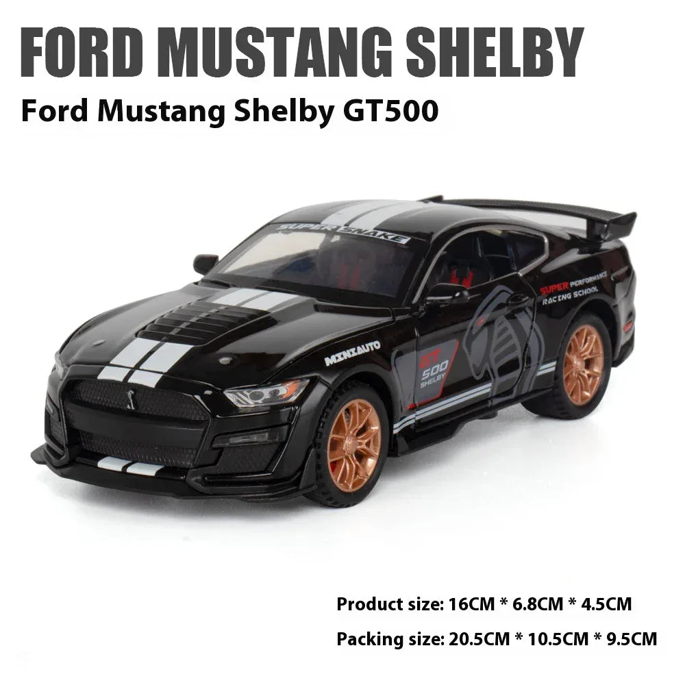 Diecast Model Car Mustang Viper GT500 Alloy 1 To 32 Scale For Collectors - ToylandEU