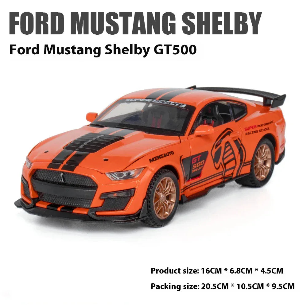 Diecast Model Car Mustang Viper GT500 Alloy 1 To 32 Scale For Collectors - ToylandEU