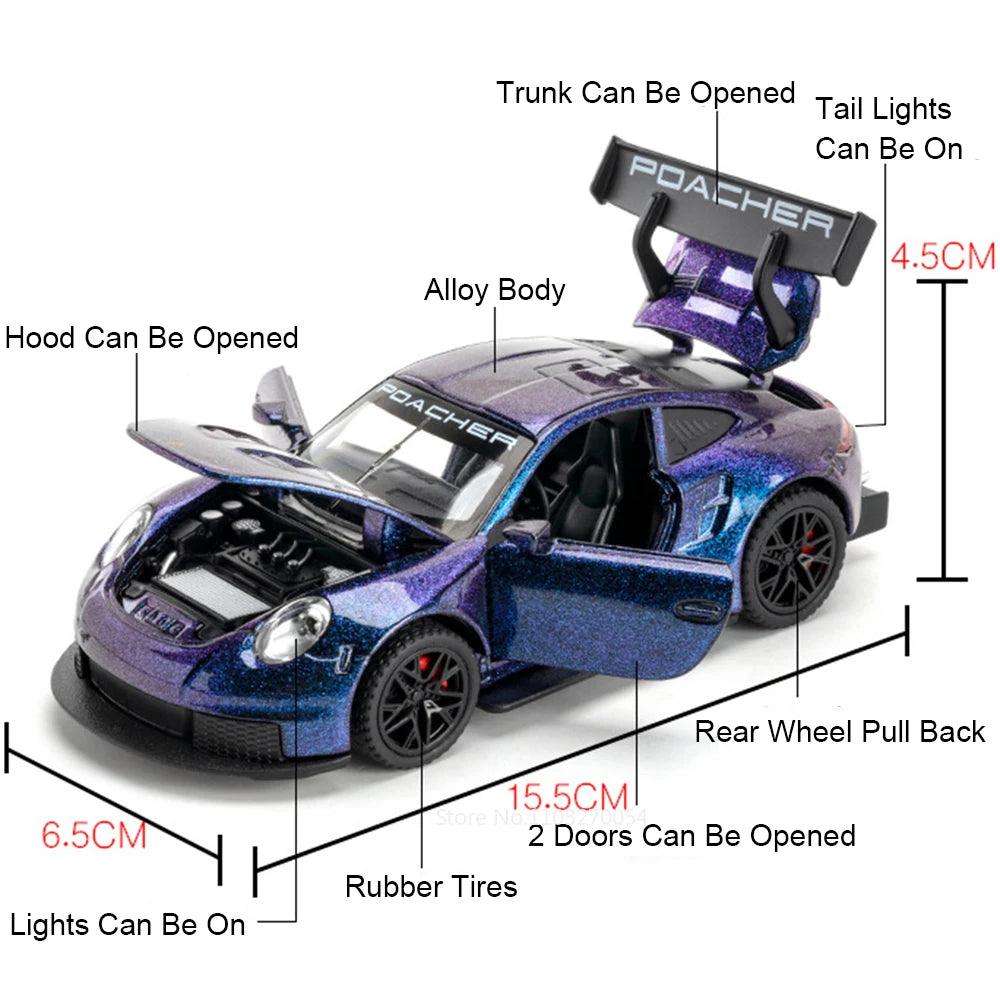 Diecast Model Car | Opening Doors & Lights | Toylandeu™
